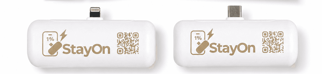 StayOn — זמין ב-USB-C וב-Lightning