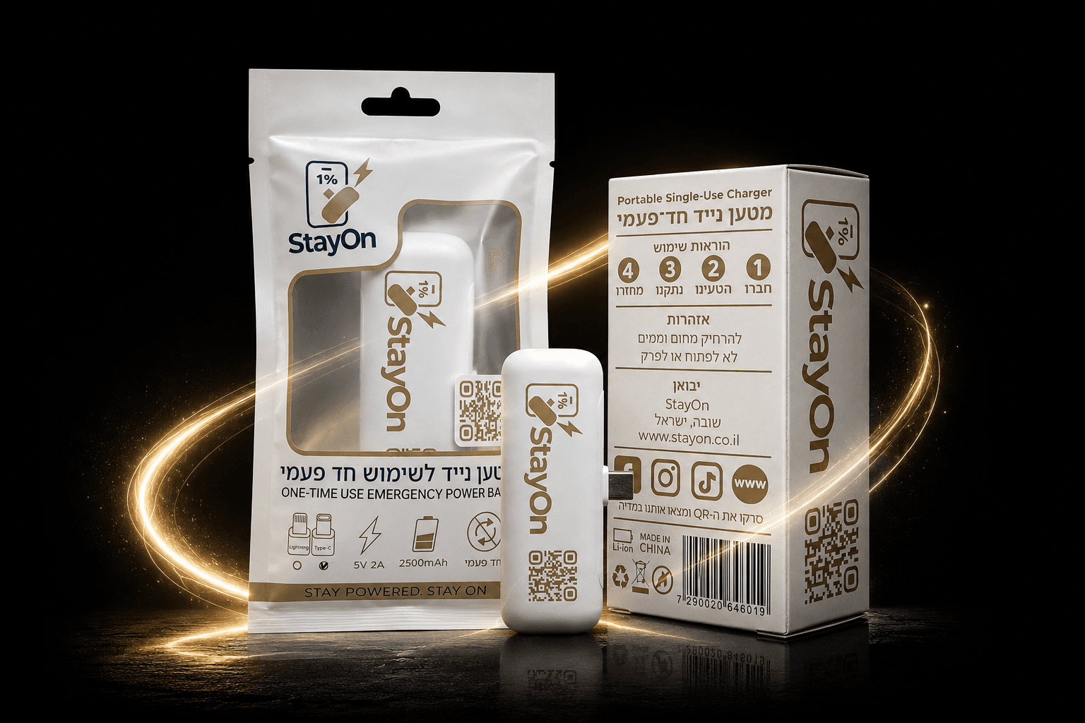 StayOn — אריזה אטומה, אריזה ממותגת והמטען